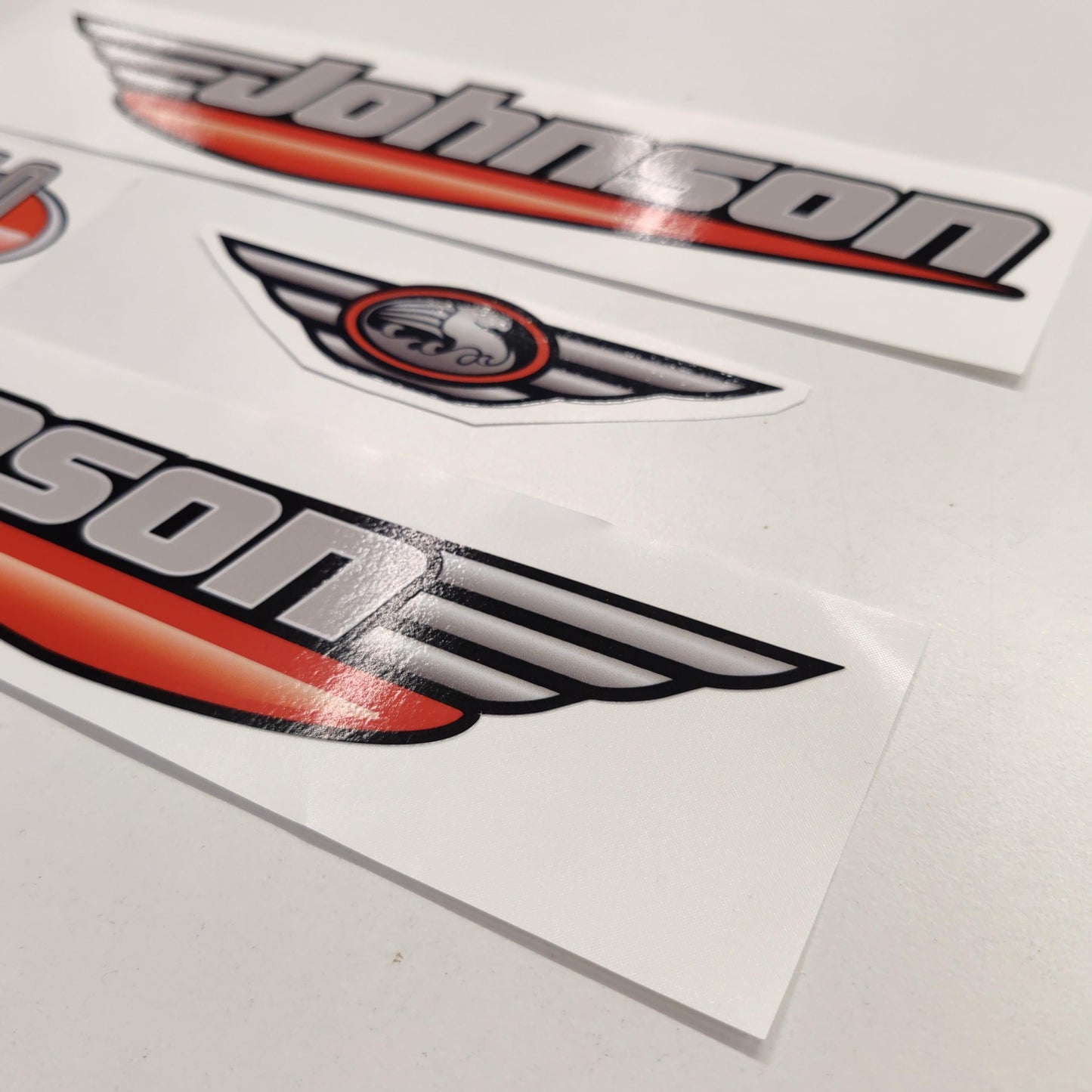 Johnson 5.0 Outboard (1992 - 2000) Red Aftermarket Decal / aufkleber / adesivo / Sticker Set