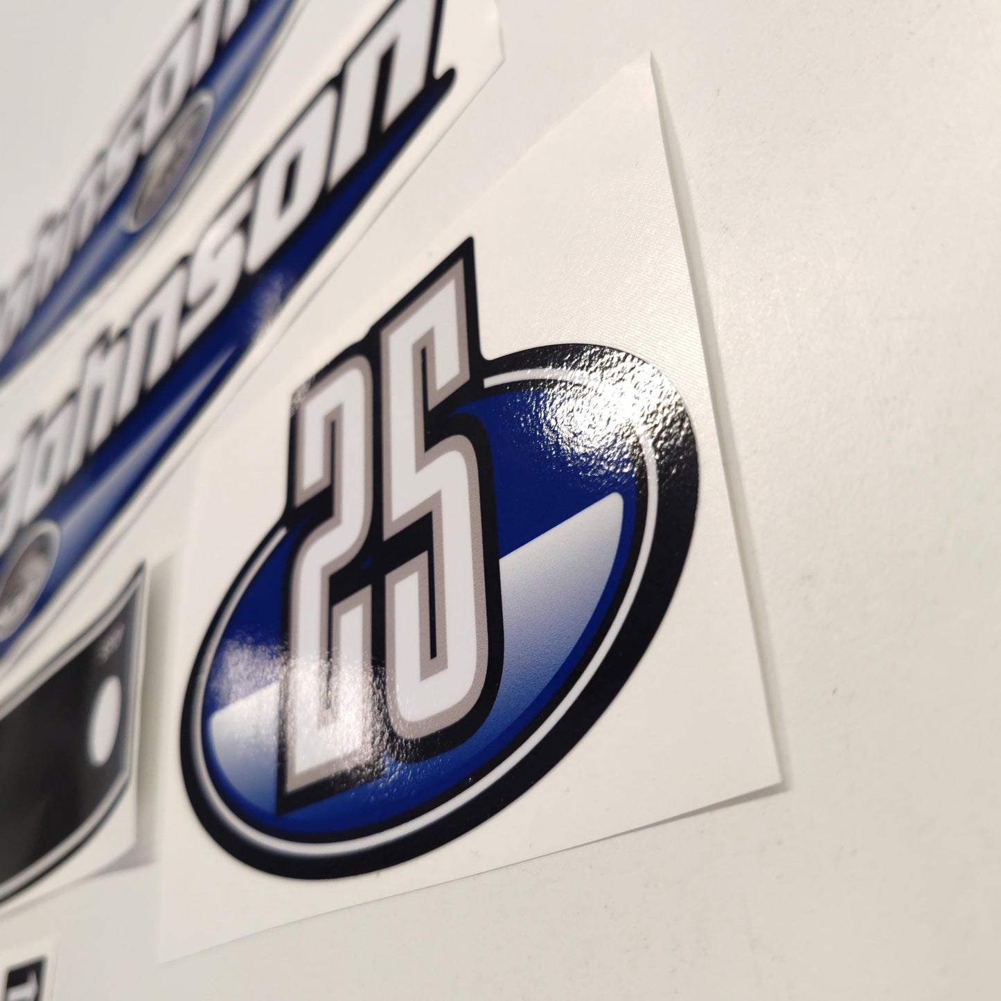 Johnson 25 Outboard (1992 - 2000) Blue Aftermarket Replacement Decal / aufkleber / adesivo / Sticker Set