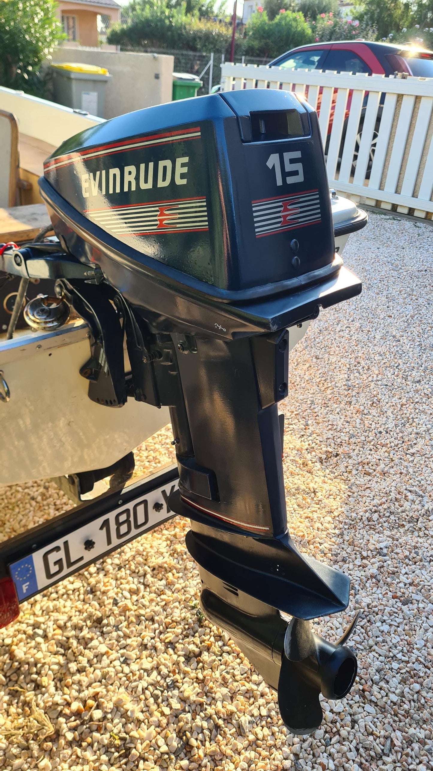 Evinrude 15 (1989-1991) aftermarket replacement decal / aufkleber / adesivo / sticker set