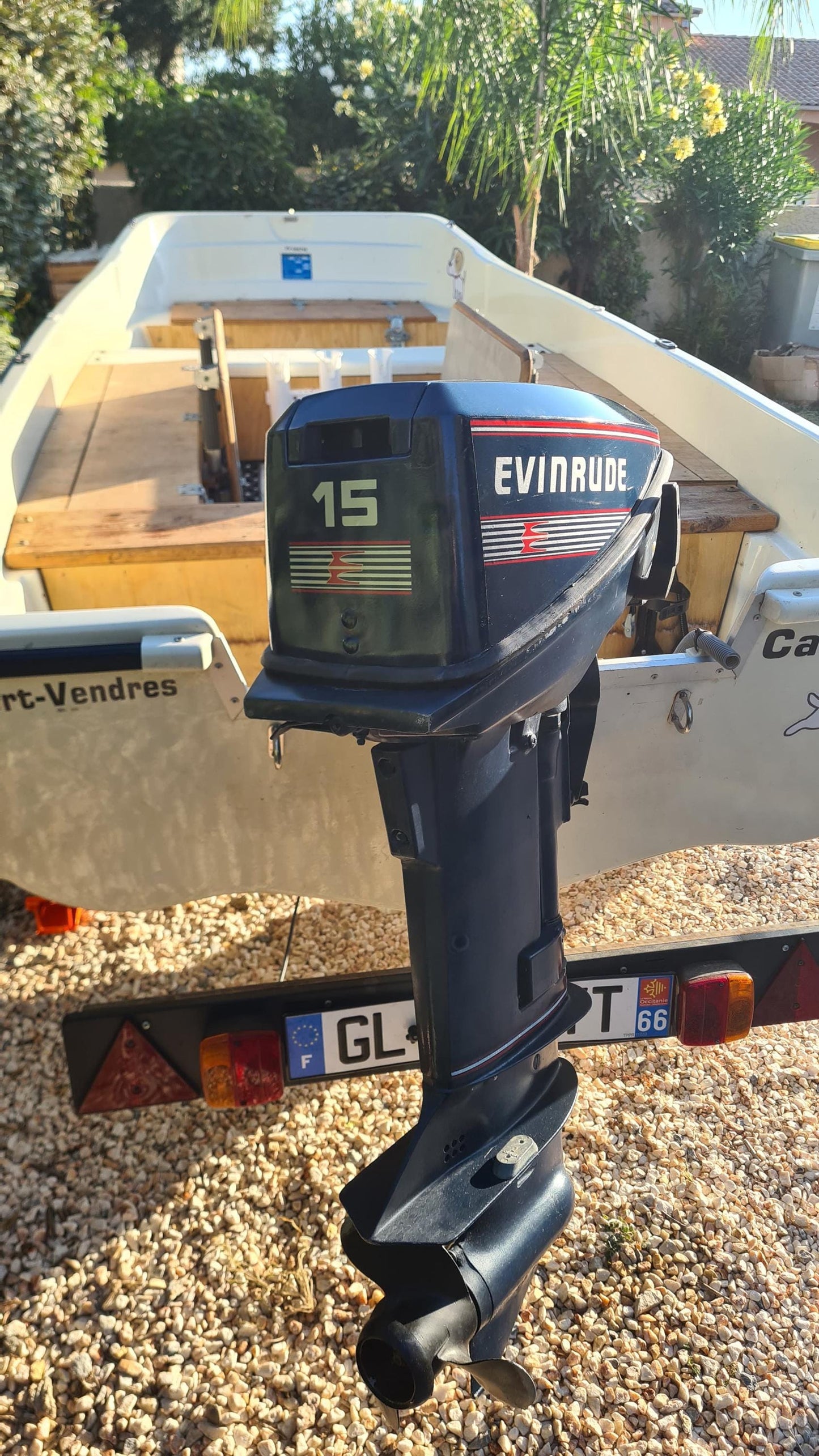 Evinrude 15 (1989-1991) aftermarket replacement decal / aufkleber / adesivo / sticker set