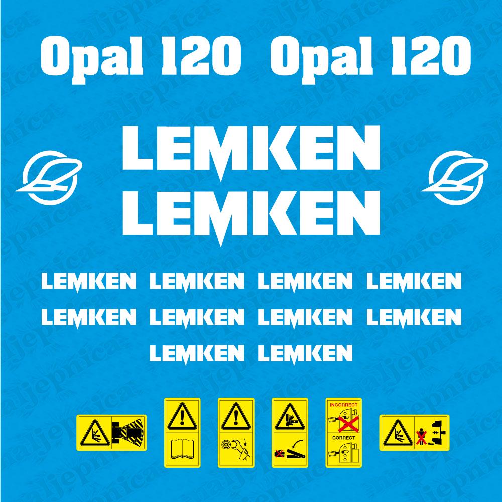 Lemken Opal 120 Plow Pflug Aftermarket Replacement decals / aufkleber / adesivo / sticker set