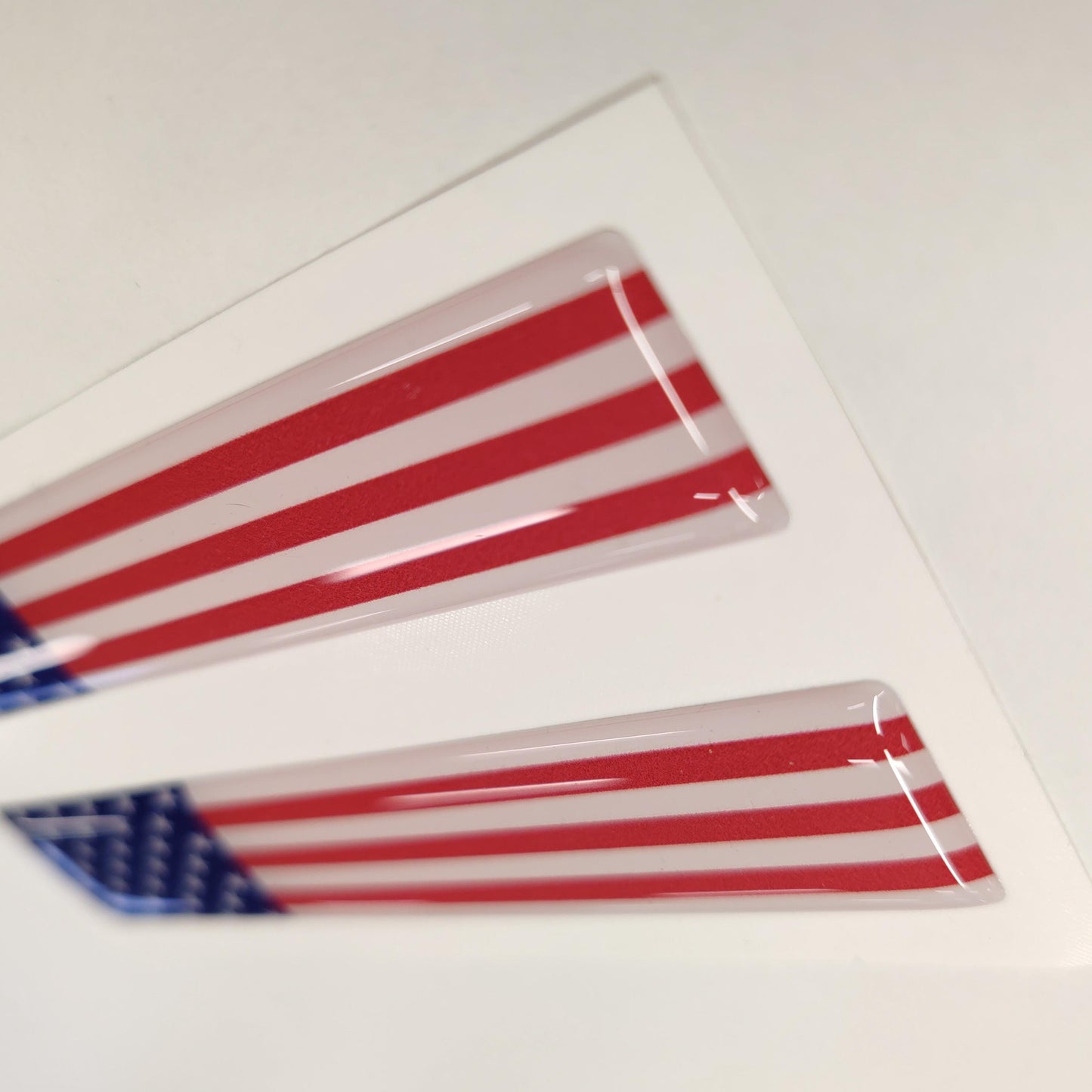 Tremor 3D Aftermarket Replacement Fender US Flag Decals for 2023 and 2024 Ford F250 or F350 Domed Decal 2pcs / Sticker Resin Set