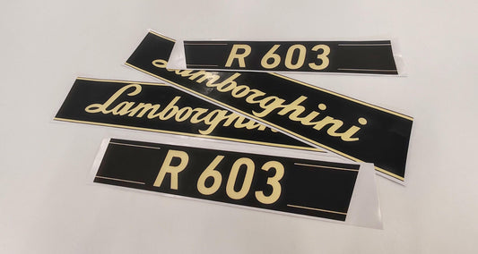 Lamborghini R603 Aftermarket Replacement Tractor Decal (Sticker) Set
