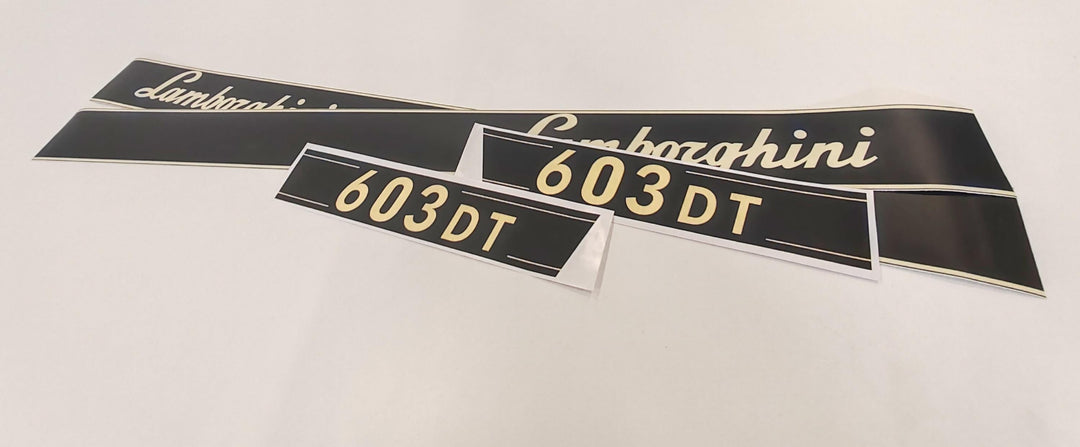 Lamborghini 603DT Aftermarket Replacement Tractor Decal (Sticker) Set