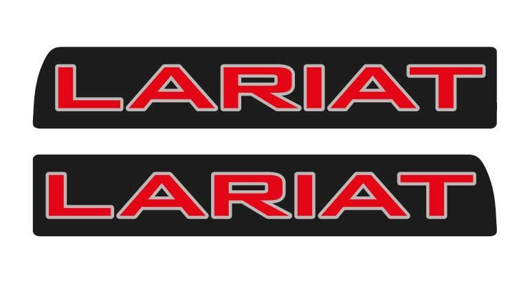 Lariat 3D Aftermarket Replacement Fender Decals for 2023 and 2024 Ford F250 or F350 Domed Decal 2pcs