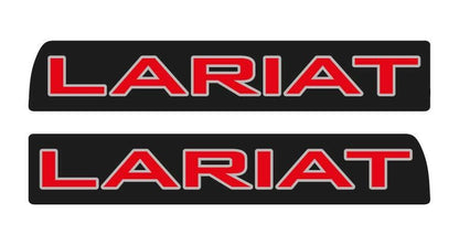 Lariat 3D Aftermarket Replacement Fender Decals for 2023 and 2024 Ford F250 or F350 Domed Decal 2pcs