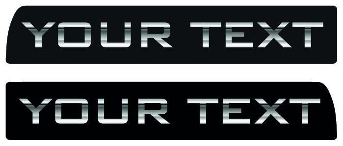 Tremor 3D Aftermarket Replacement Fender Decals for 2023 and 2024 Ford F250 or F350 Domed Decal 2pcs / CUSTOM Sticker Resin Set