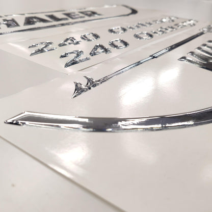 Boston Whaler 3D Aftermarket Replacement Decals Domed 2pcs / Sticker Resin Set