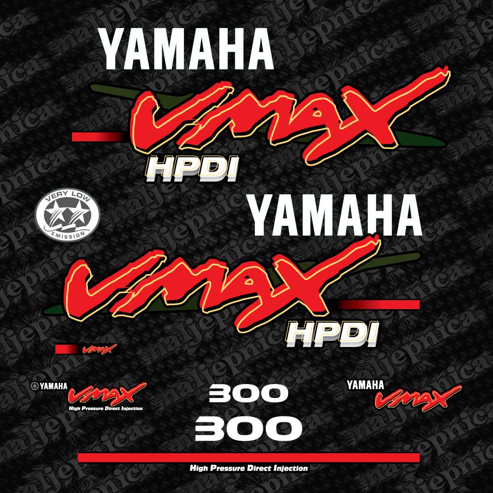 Yamaha VMAX 300 HPDI Outboard Aftermarket Replacement Decal Sticker Set
