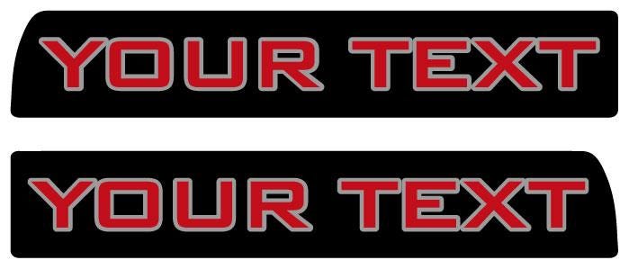 Tremor 3D Aftermarket Replacement Fender Decals for 2023 and 2024 Ford F250 or F350 Domed Decal 2pcs / CUSTOM Sticker Resin Set