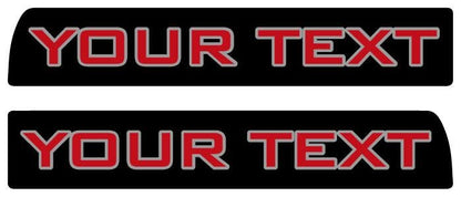 Tremor 3D Aftermarket Replacement Fender Decals for 2023 and 2024 Ford F250 or F350 Domed Decal 2pcs / CUSTOM Sticker Resin Set