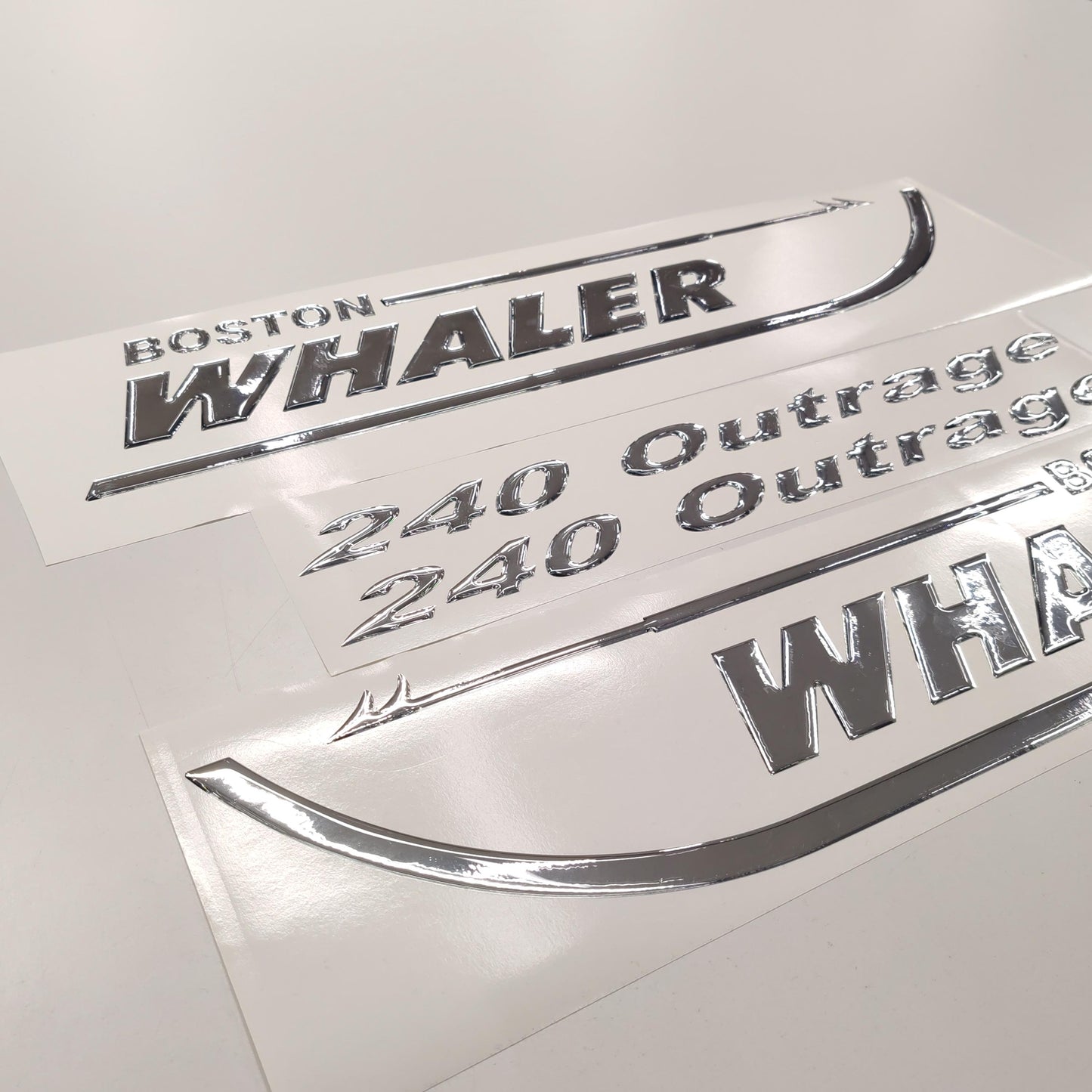 Boston Whaler 3D Aftermarket Replacement Decals Domed 2pcs / Sticker Resin Set