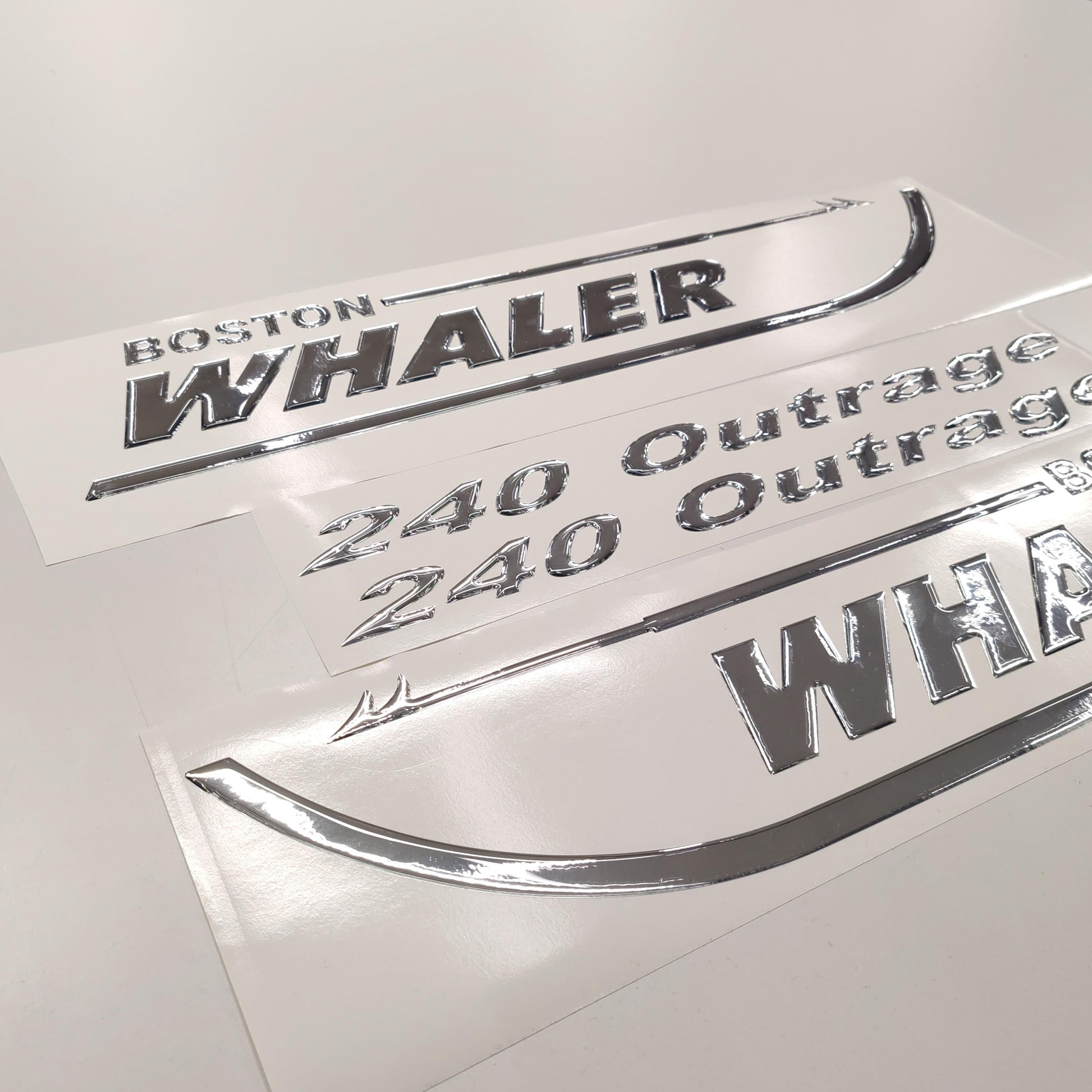 Boston Whaler 3D Aftermarket Replacement Decals Domed 2pcs / Sticker Resin Set