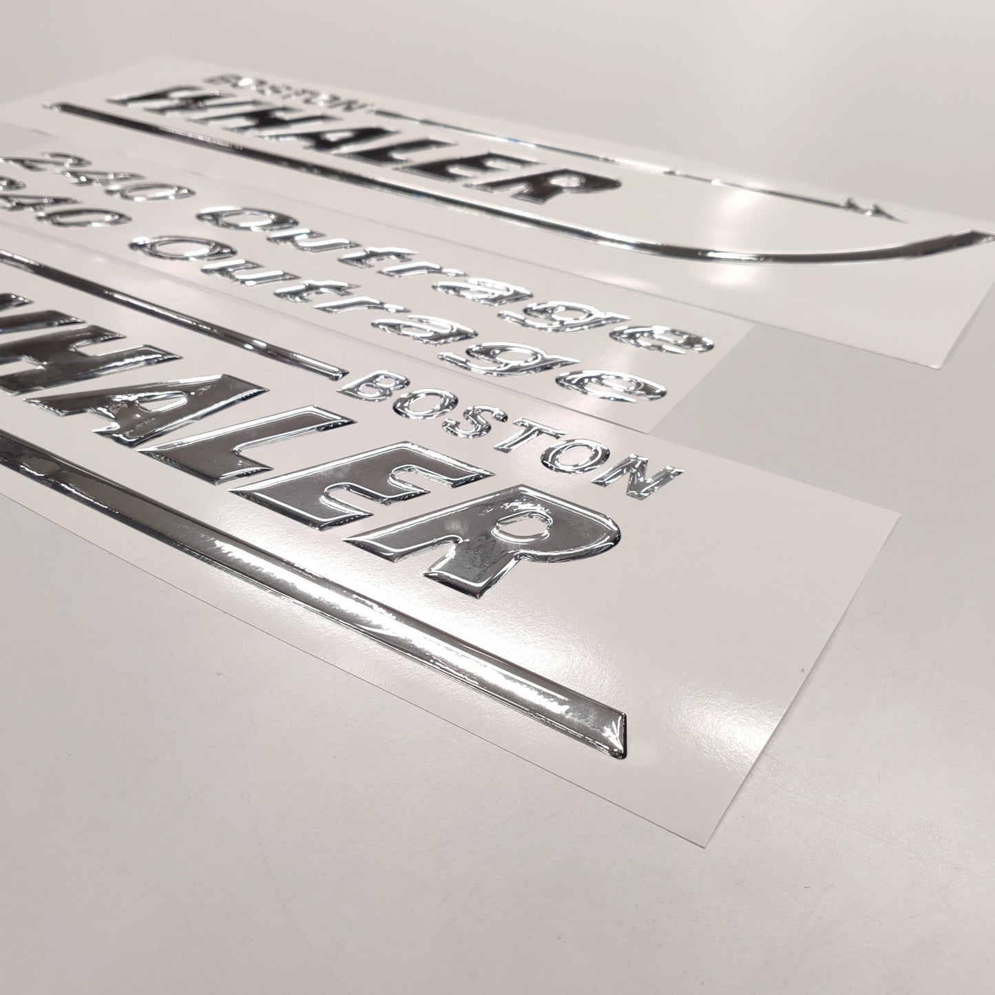 Boston Whaler 3D Aftermarket Replacement Decals Domed 2pcs / Sticker Resin Set