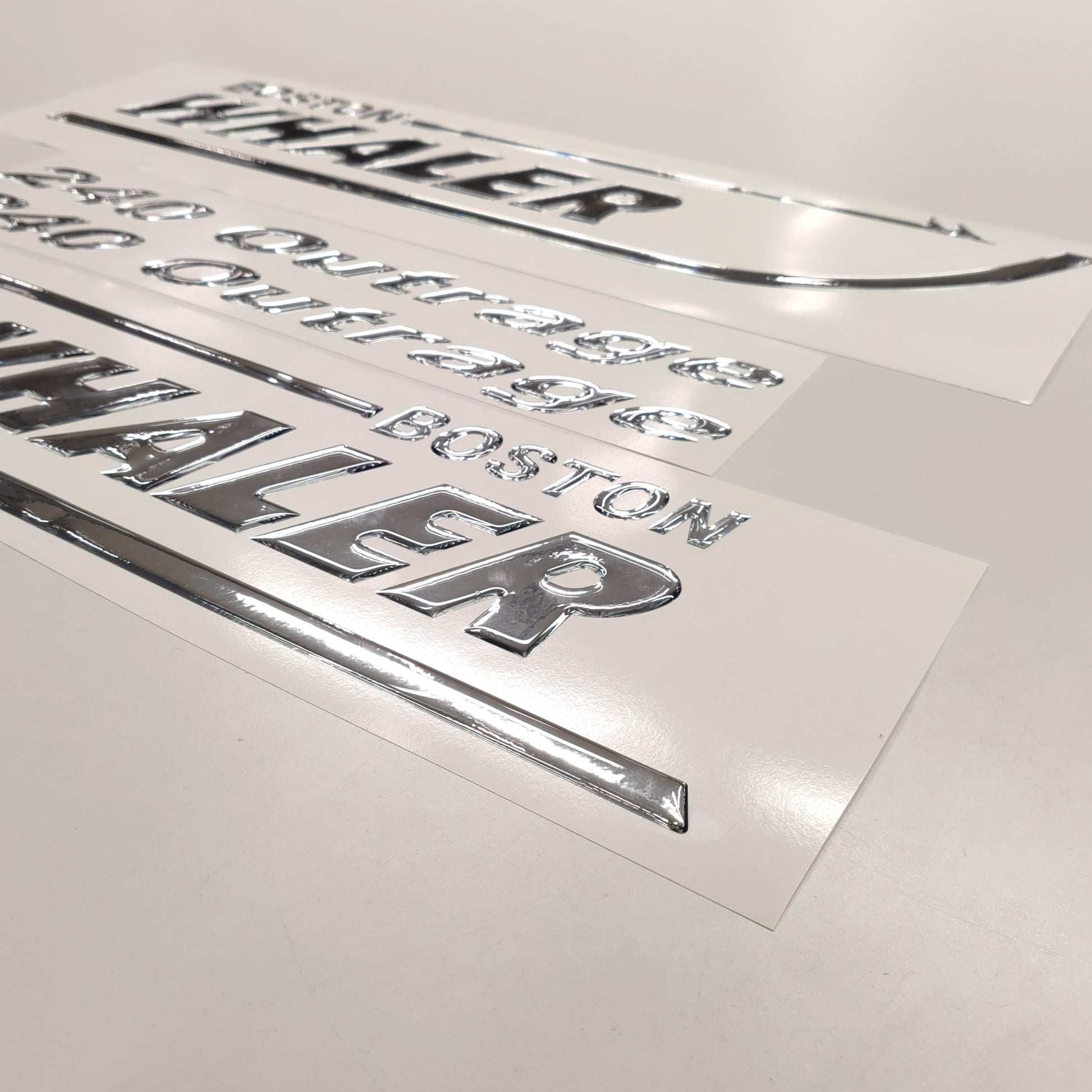 Boston Whaler 3D Aftermarket Replacement Decals Domed 2pcs / Sticker Resin Set