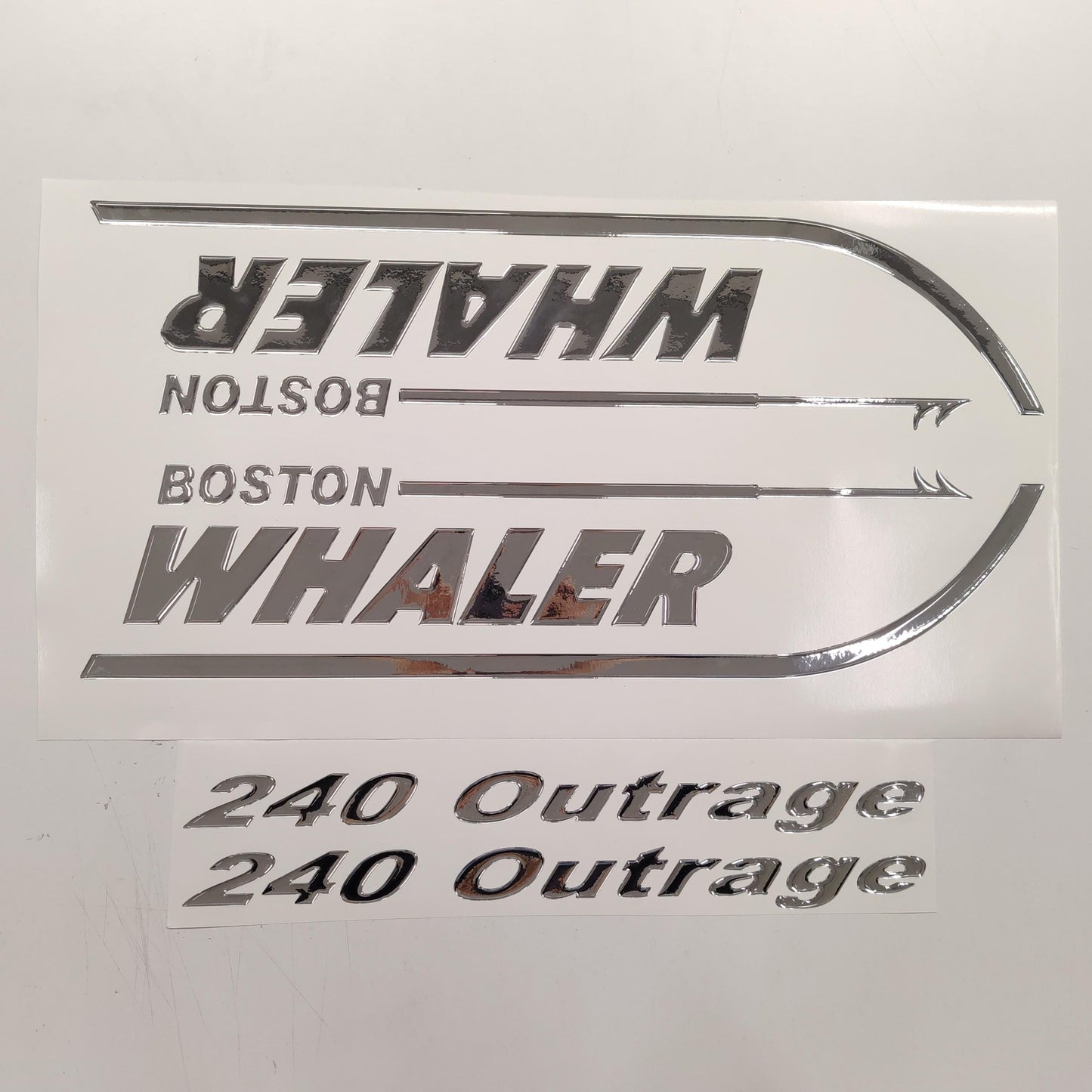 Boston Whaler 3D Aftermarket Replacement Decals Domed 2pcs / Sticker Resin Set