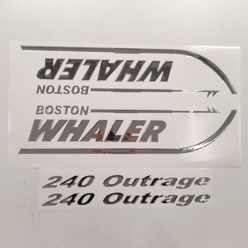 Boston Whaler 3D Aftermarket Replacement Decals Domed 2pcs / Sticker Resin Set