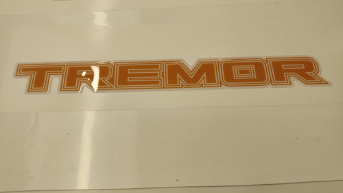 Tremor 3D Aftermarket Replacement Decals for Truck Bed Side 2pcs / Sticker Set / Orange