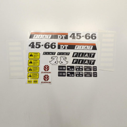 Fiat Fiatagri 45-66 DT Aftermarket Replacement Tractor Decal Sticker Set