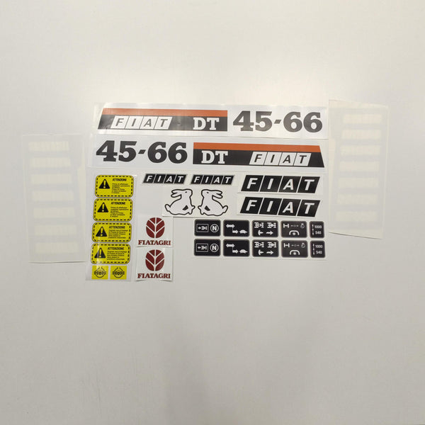 Fiat Fiatagri 45-66 DT Aftermarket Replacement Tractor Decal Sticker Set
