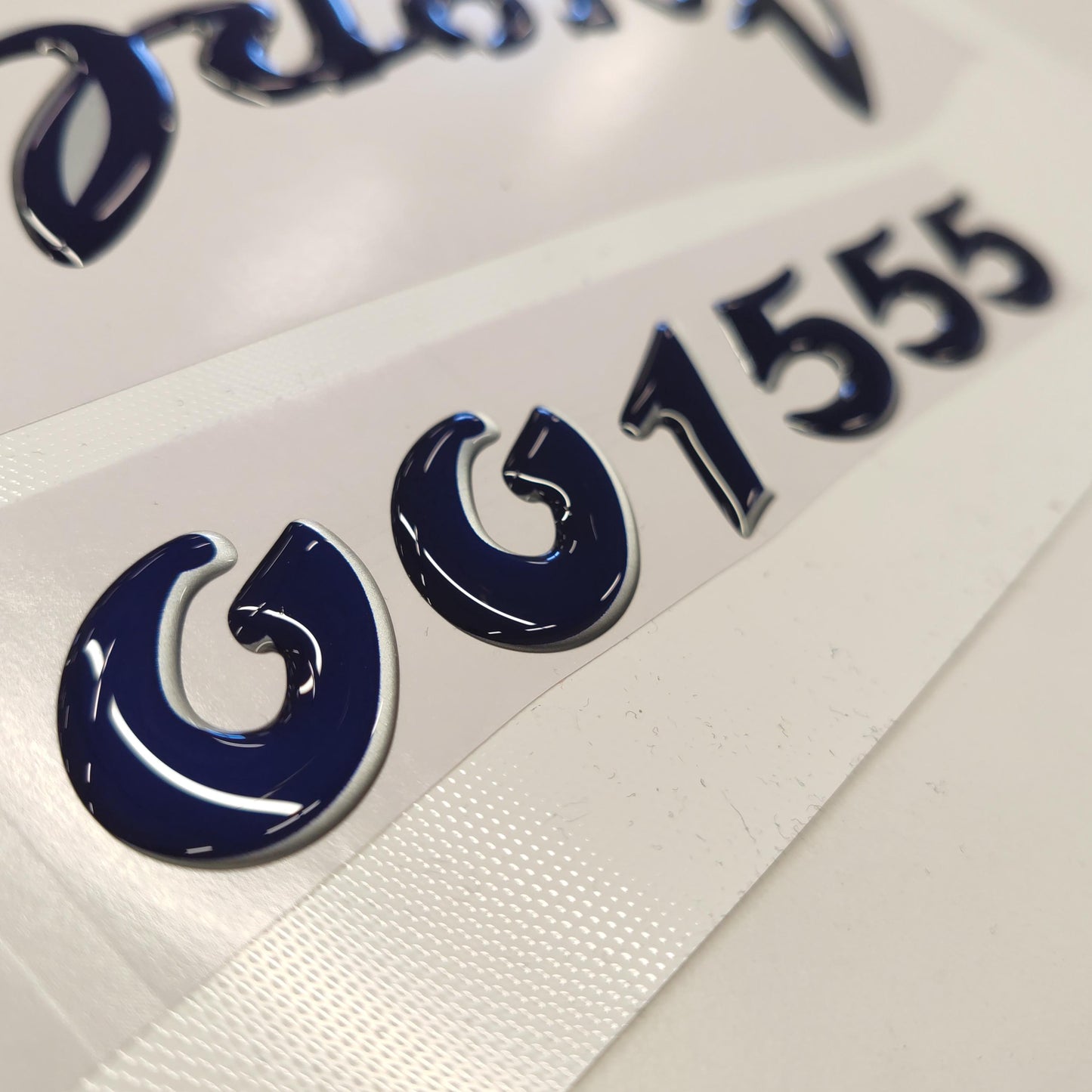 Deutz-Fahr Agroplus 80 3D Font Resin Aftermarket Replacement Tractor Decal (Sticker) Set