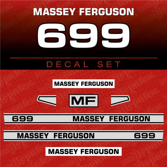 Massey Ferguson 699 Aftermarket Replacement Tractor Decal (Sticker) Set