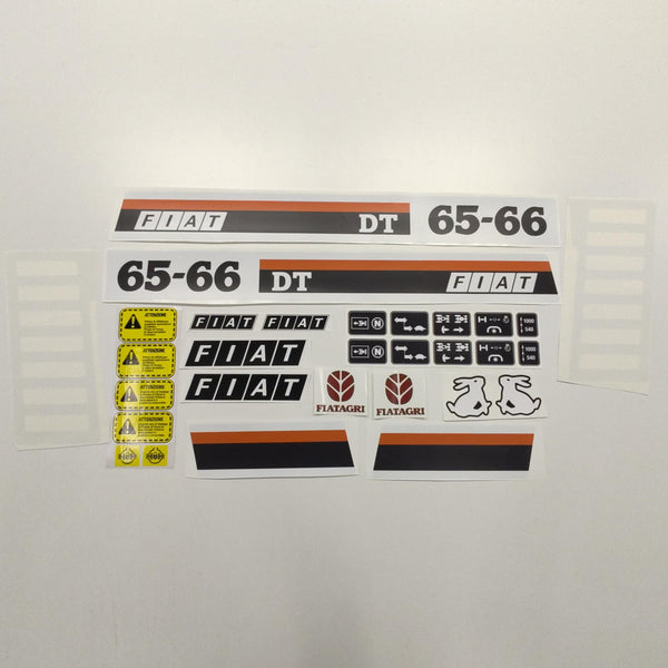 Fiat Fiatagri 65-66 DT Aftermarket Replacement Tractor Decal Sticker Set