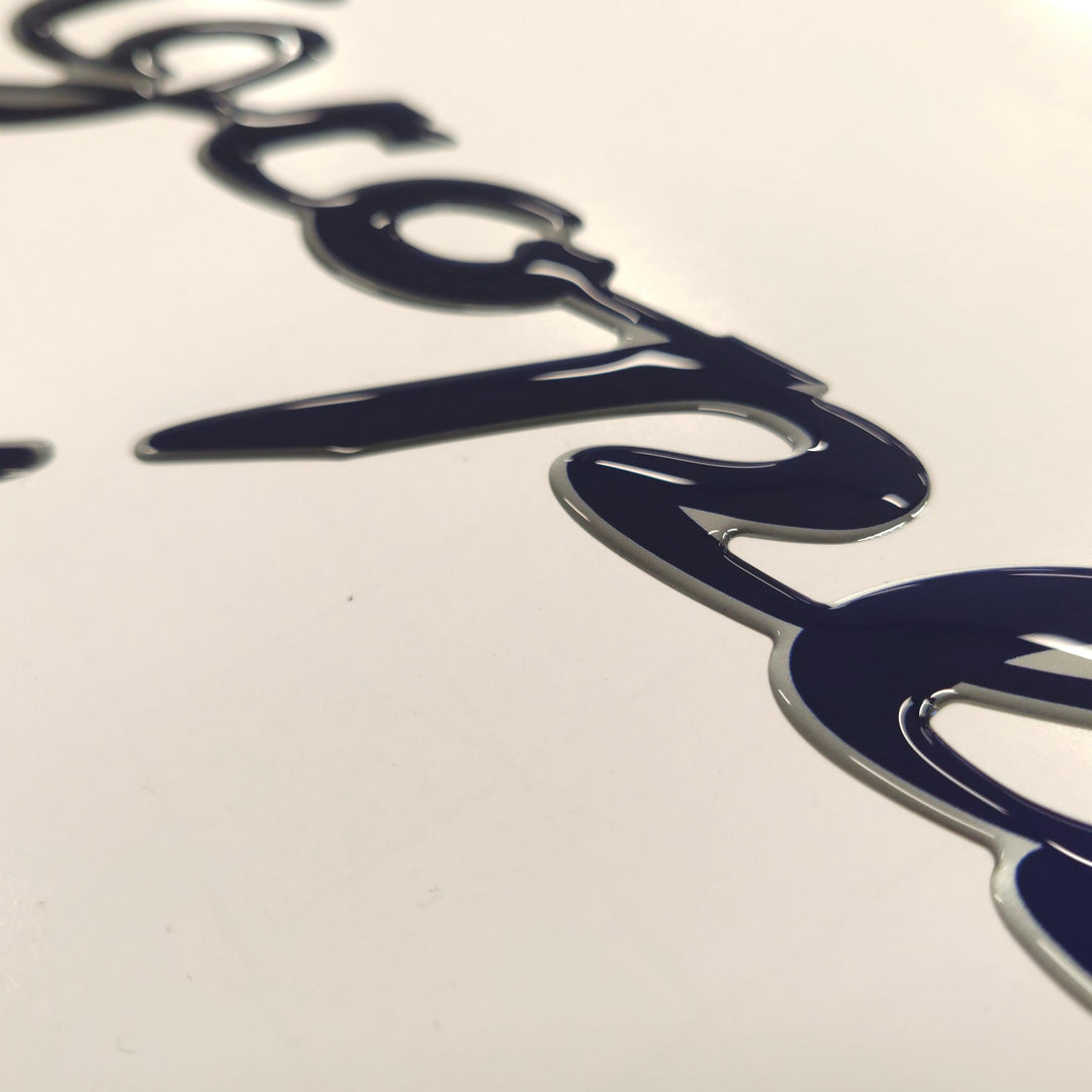 Deutz-Fahr Agroplus 95 3D Font Resin Aftermarket Replacement Tractor Decal (Sticker) Set