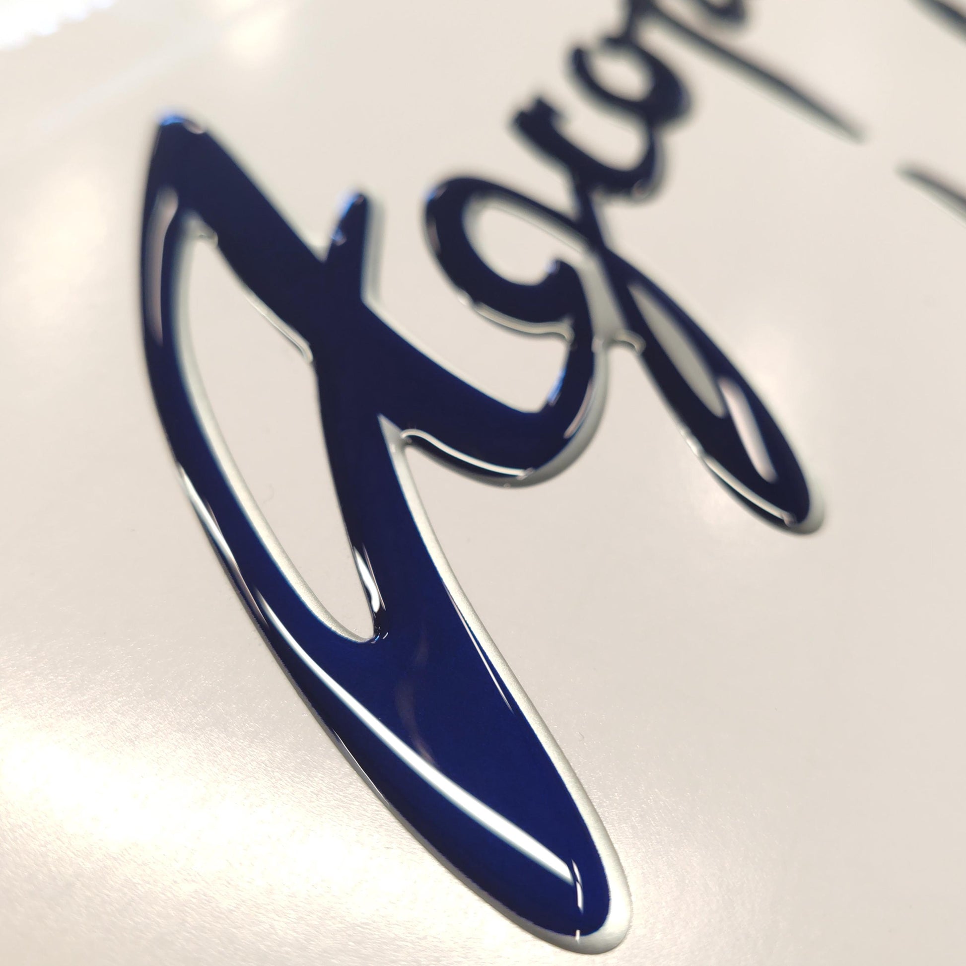 Deutz-Fahr Agroplus 87 3D Font Resin Aftermarket Replacement Tractor Decal (Sticker) Set