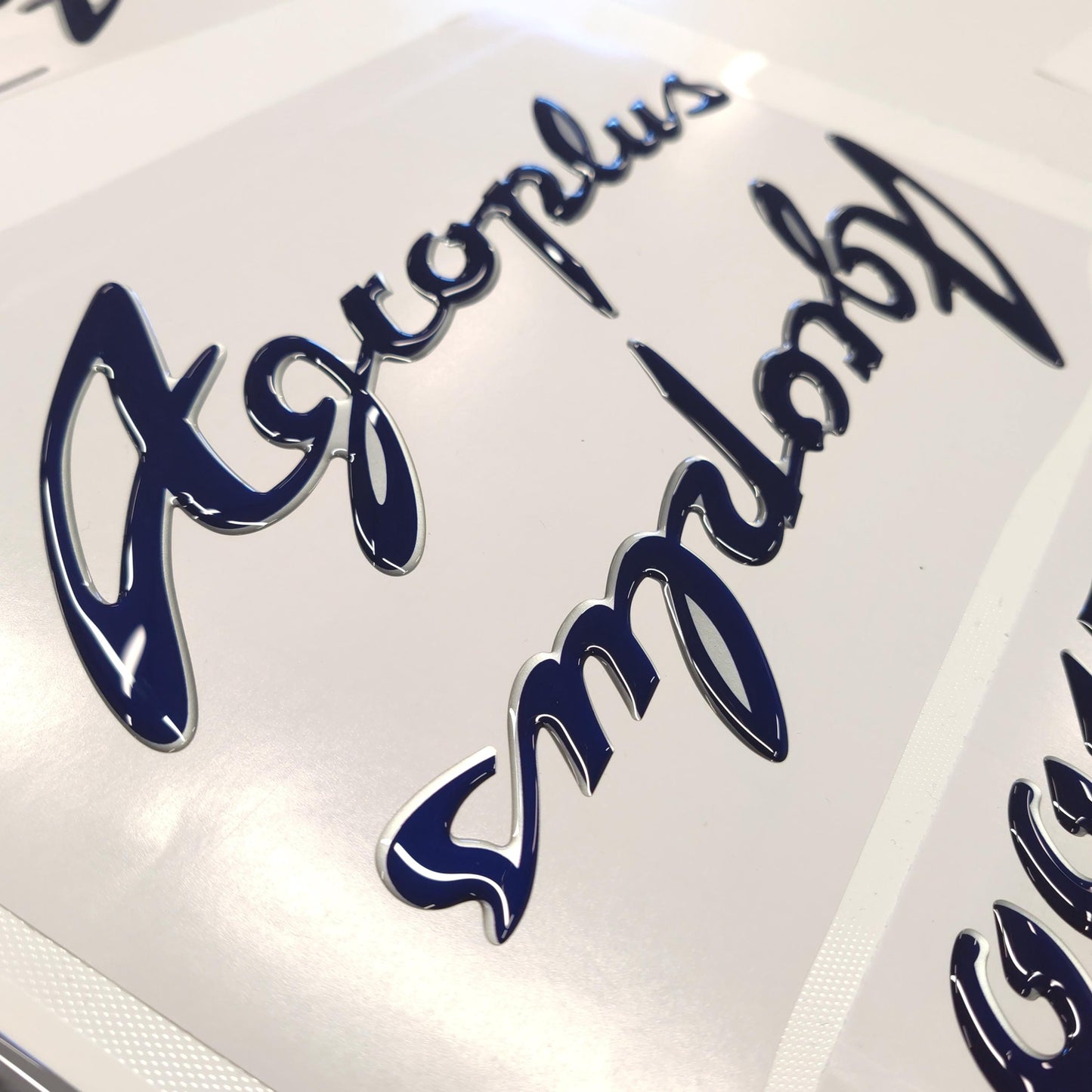 Deutz-Fahr Agroplus 85 3D Font Resin Aftermarket Replacement Tractor Decal (Sticker) Set