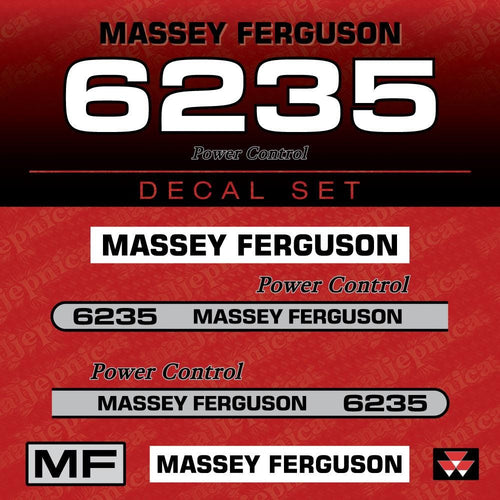 Massey Ferguson 6235 (2003) Aftermarket Replacement Tractor Decal (Sticker) Set