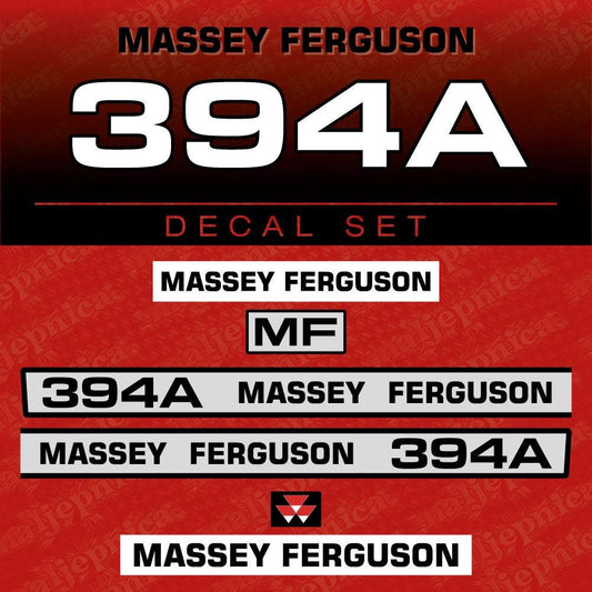 Massey Ferguson 394A Aftermarket Replacement Tractor Decal (Sticker) Set
