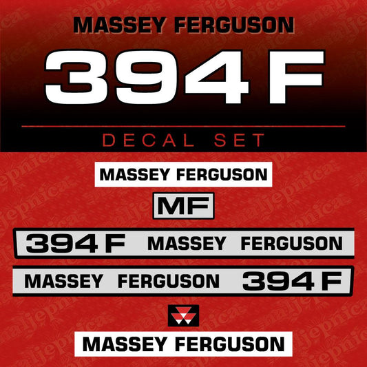 Massey Ferguson 394F Aftermarket Replacement Tractor Decal (Sticker) Set