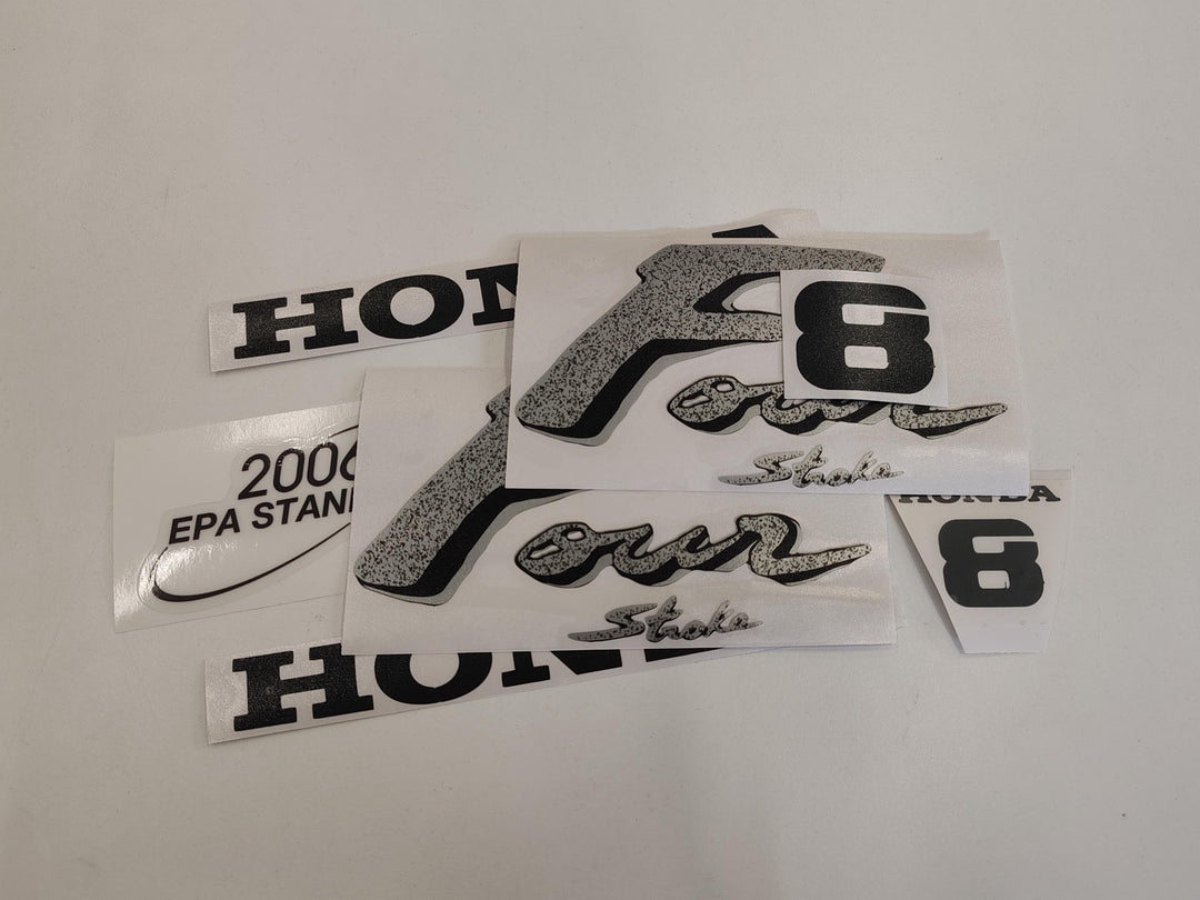 2000 Thp Sticker Decals for Honda 8hp 4-Stroke Silver 2000 Outboard Sticker Set – Decal ...