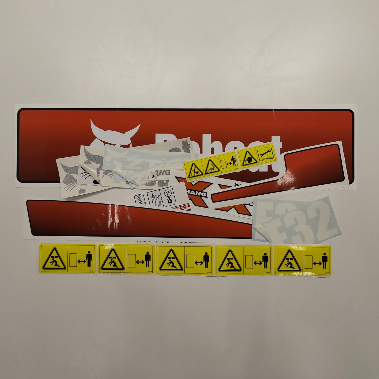 Aftermarket E32 Bobcat Mini Excavator Compact Decals / Aufkleber / Adesivo / Sticker / Replacement Set (older model) Reprdouction