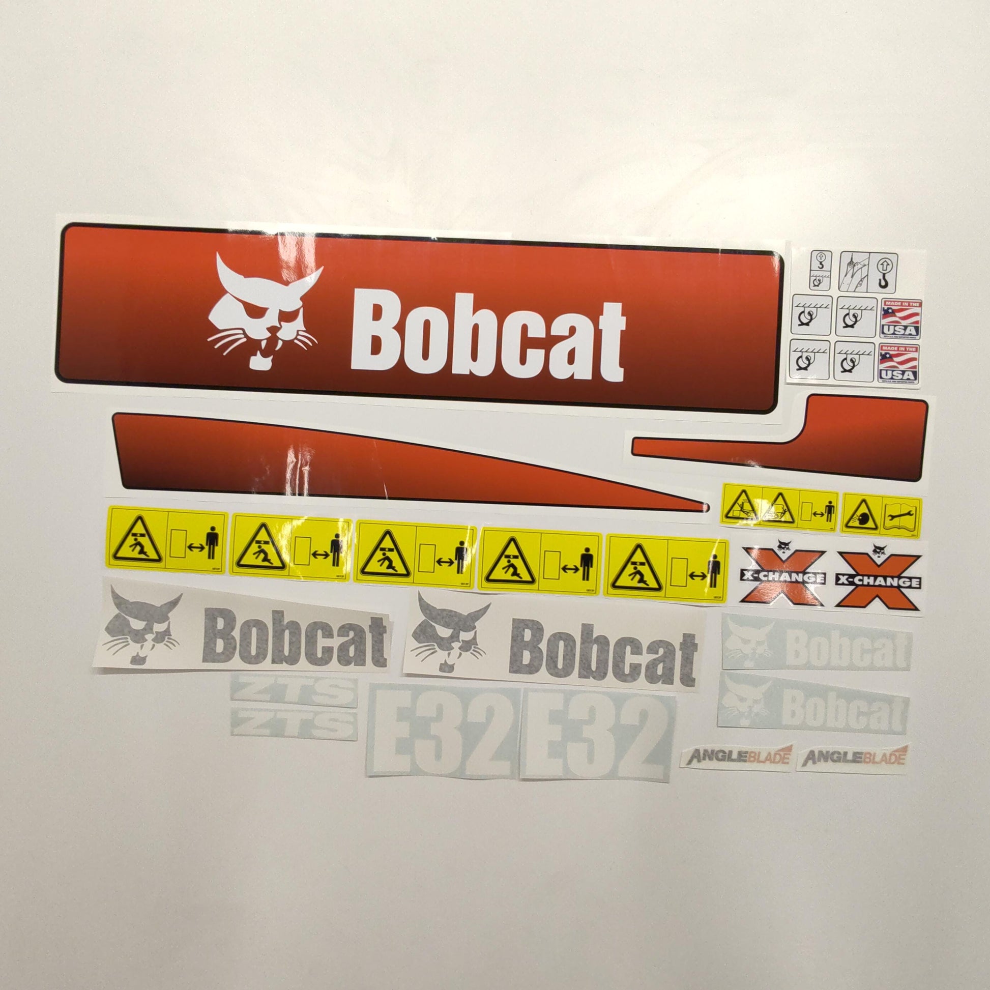 Aftermarket E32 Bobcat Mini Excavator Compact Decals / Aufkleber / Adesivo / Sticker / Replacement Set (older model) Reprdouction