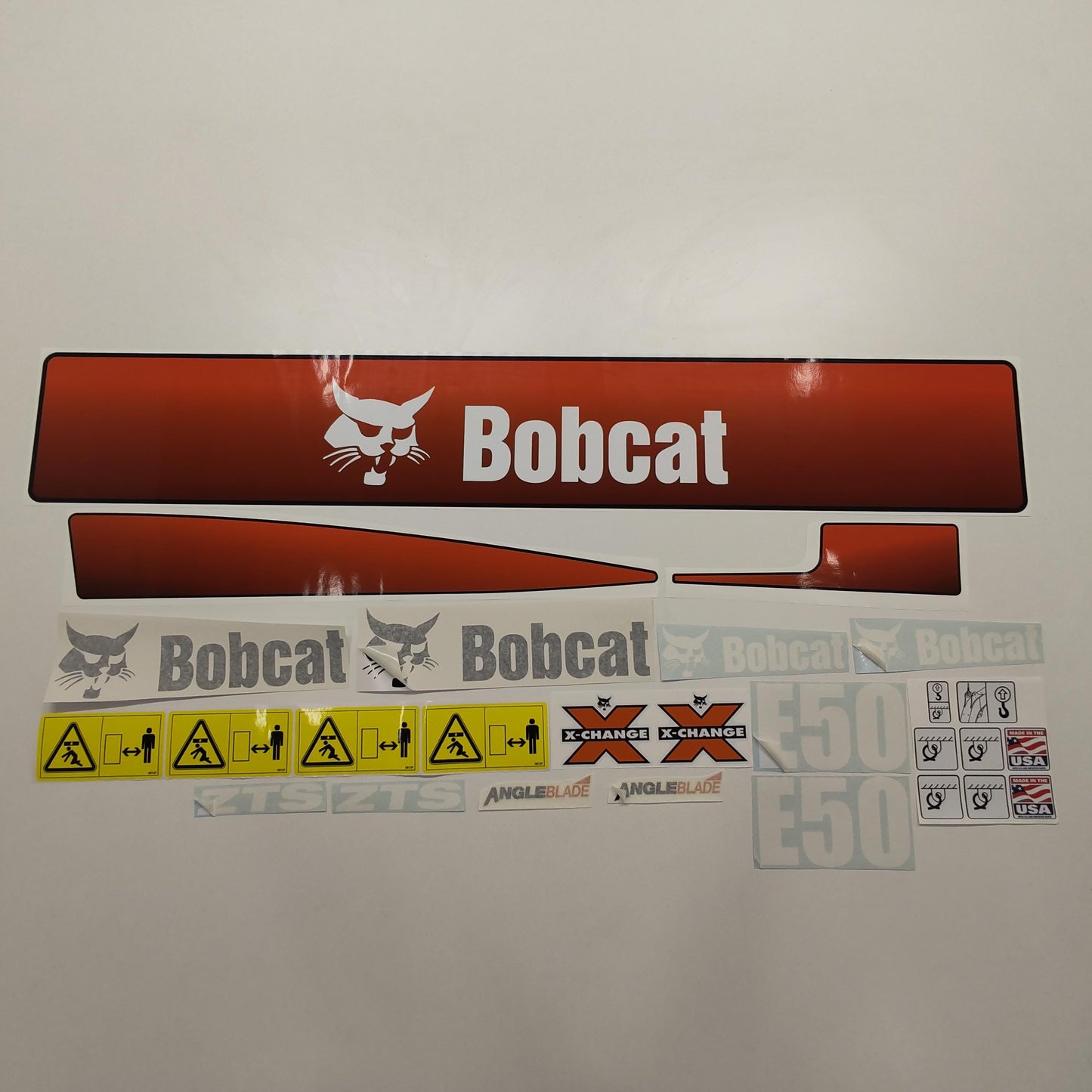 Aftermarket E50 Bobcat Mini Excavator Compact Decals / Aufkleber / Adesivo / Sticker / Replacement Set (older model) Reprdouction