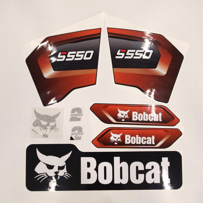 Aftermarket Decals for Bobcat S550 Compact Track Loader / Aufkleber / Adesivo / Sticker / Replacement Set (M3) Reprdouction