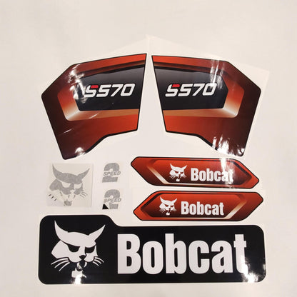 Aftermarket Decals for Bobcat S570 Compact Track Loader / Aufkleber / Adesivo / Sticker / Replacement Set (M3) Reprdouction