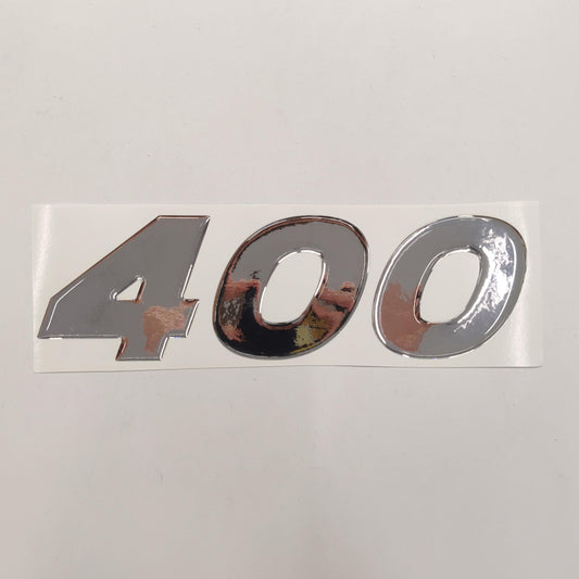 3D Raised Chrome Decal / 150 / 200 / 225 / 250 / 275 / 300 / 350 / 400hp - Aftermarket Replacement Reproduction for 2017 Mercury Verado - Number: 150,200,225,250,275,300,350,400