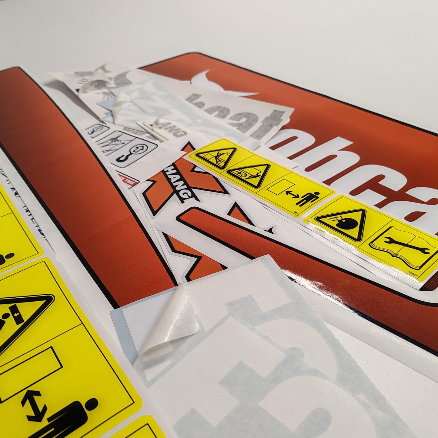 Aftermarket E25 Bobcat Mini Excavator Compact Decals / Aufkleber / Adesivo / Sticker / Replacement Set (older model) Reprdouction