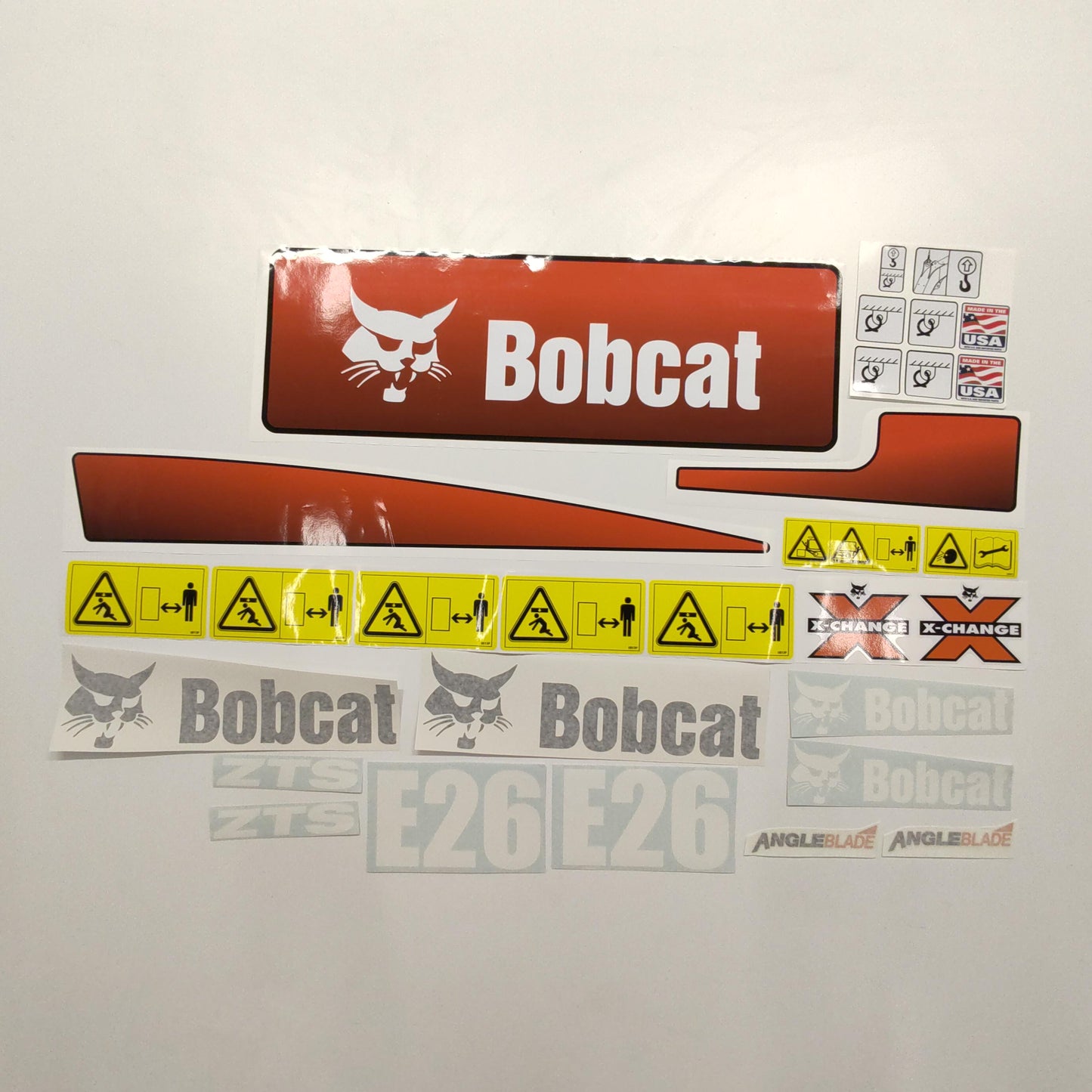 Aftermarket E26 Bobcat Mini Excavator Compact Decals / Aufkleber / Adesivo / Sticker / Replacement Set (older model) Reprdouction