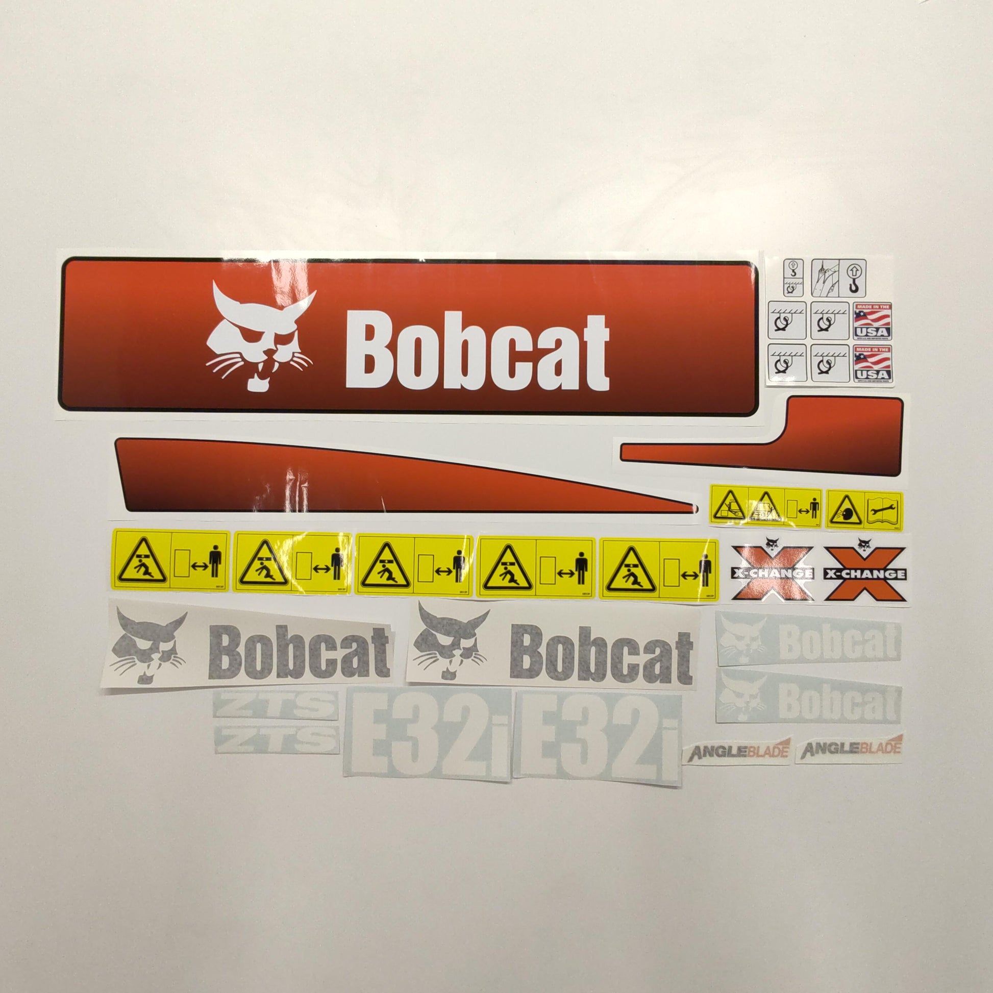 Aftermarket E32i Bobcat Mini Excavator Compact Decals / Aufkleber / Adesivo / Sticker / Replacement Set (older model) Reprdouction