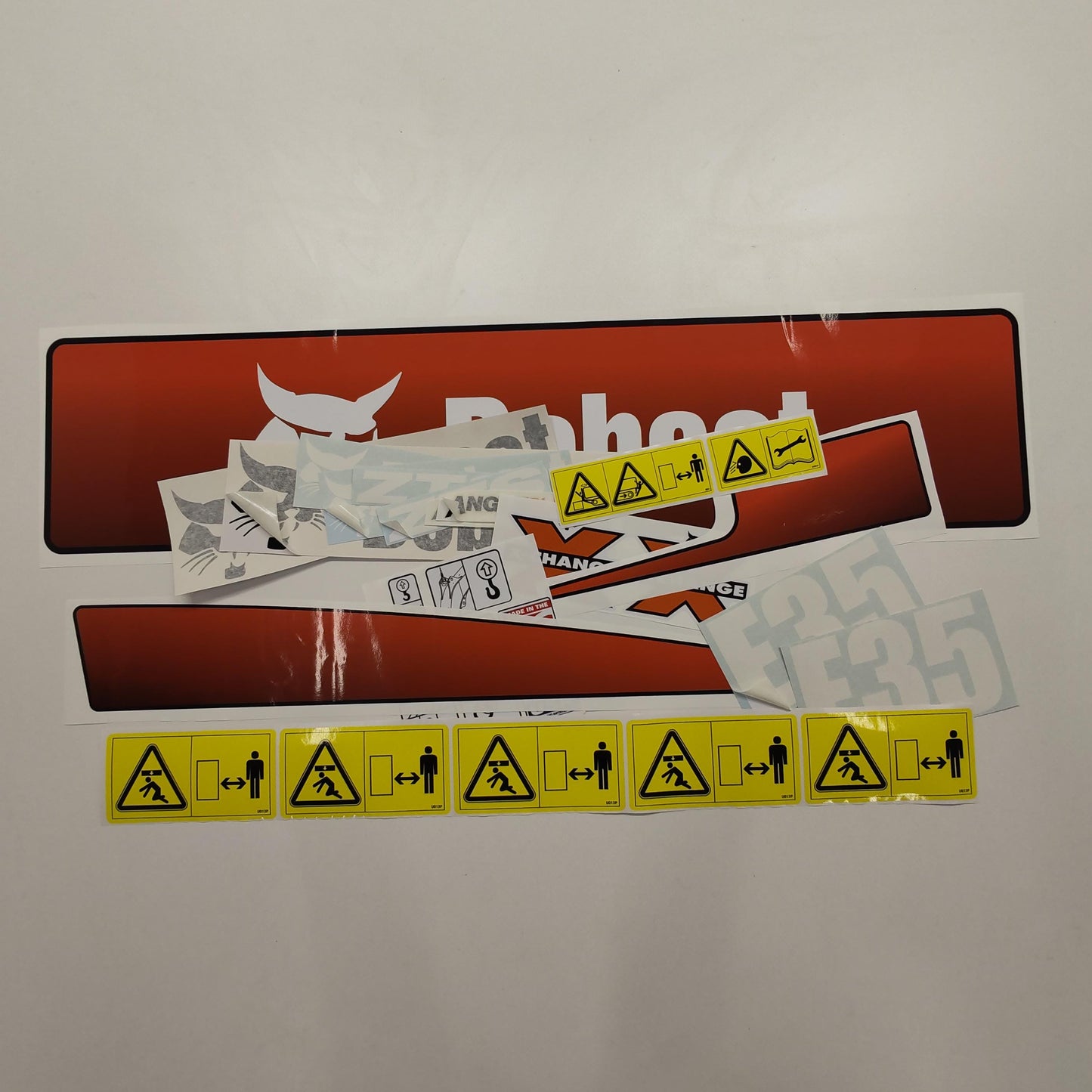 Aftermarket E35 Bobcat Mini Excavator Compact Decals / Aufkleber / Adesivo / Sticker / Replacement Set (older model) Reprdouction