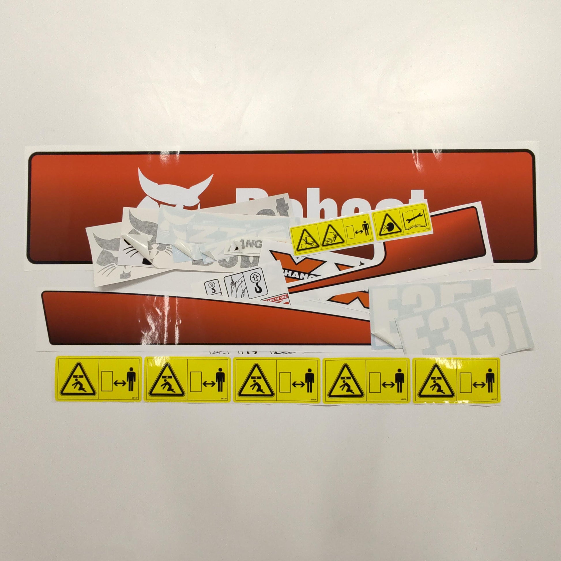 Aftermarket E35i Bobcat Mini Excavator Compact Decals / Aufkleber / Adesivo / Sticker / Replacement Set (older model) Reprdouction