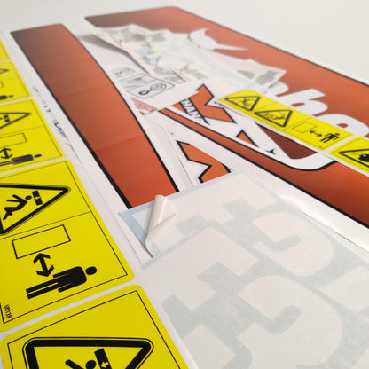 Aftermarket E35i Bobcat Mini Excavator Compact Decals / Aufkleber / Adesivo / Sticker / Replacement Set (older model) Reprdouction