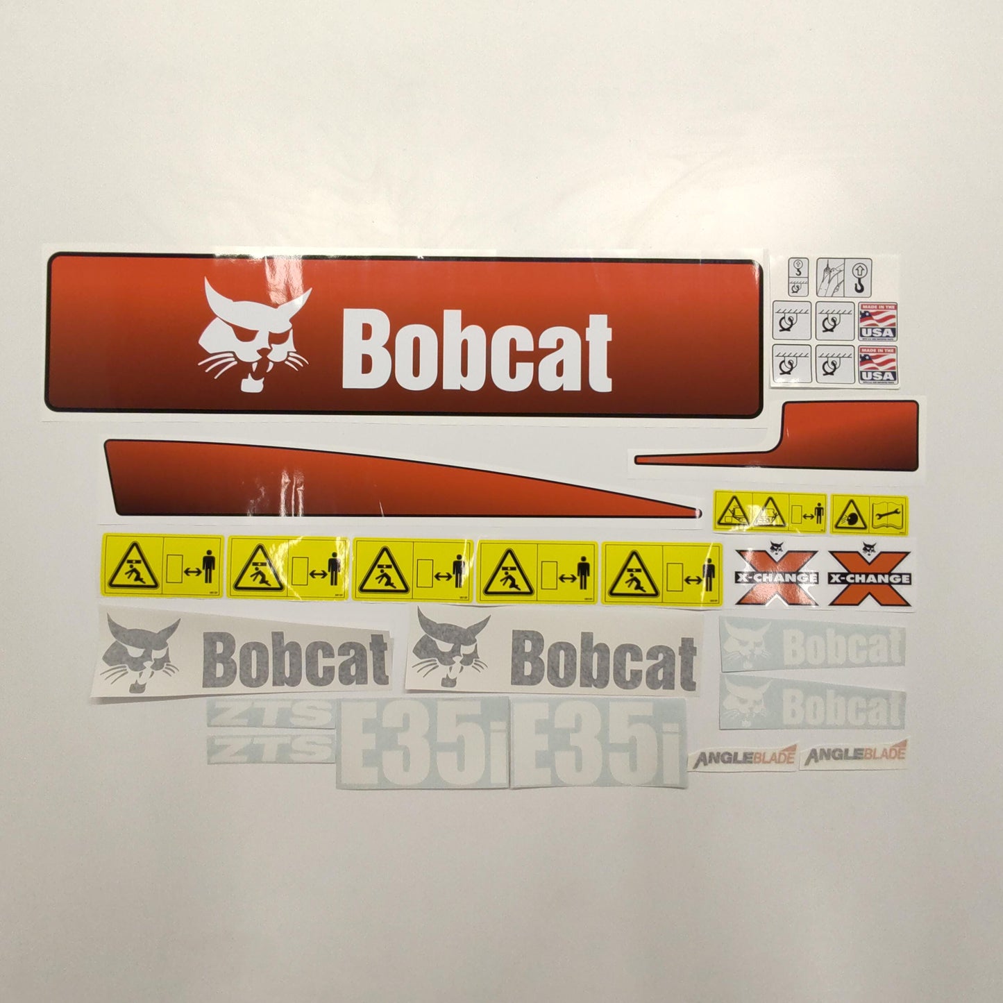 Aftermarket E35i Bobcat Mini Excavator Compact Decals / Aufkleber / Adesivo / Sticker / Replacement Set (older model) Reprdouction
