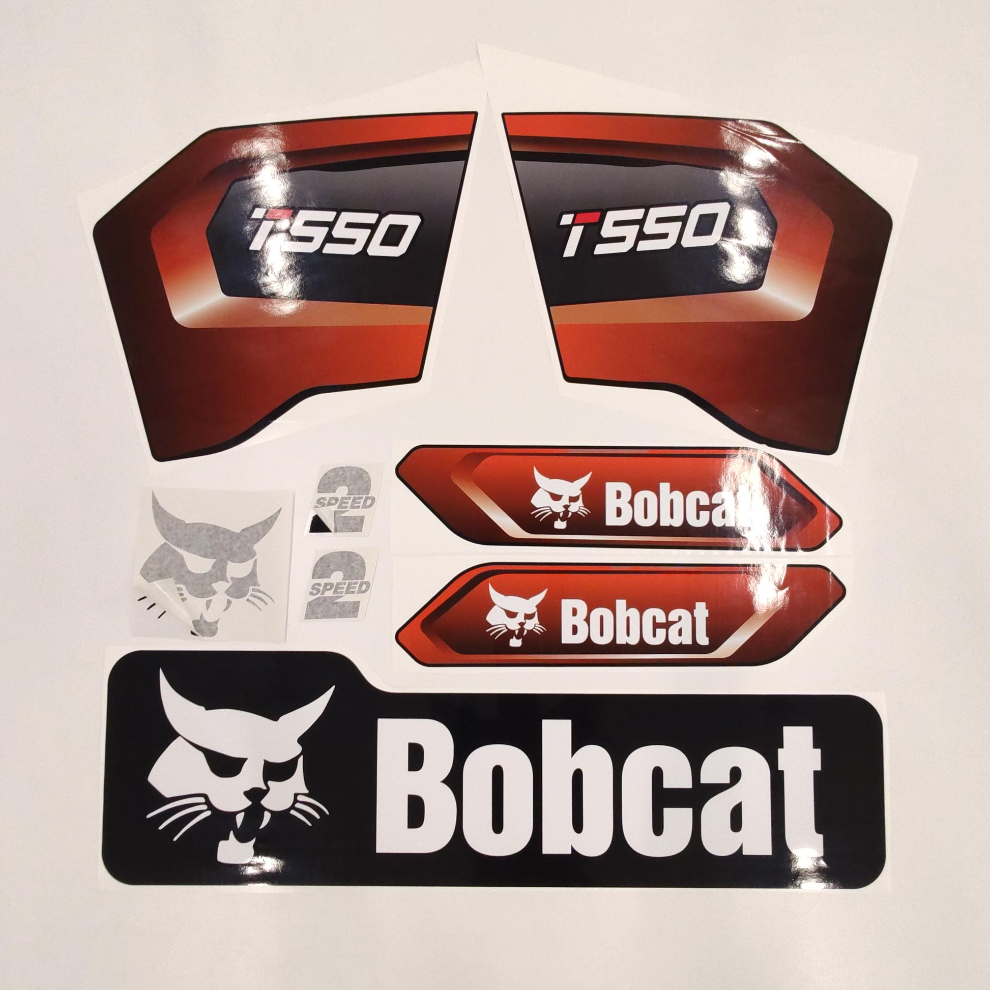 Aftermarket Decals for Bobcat T550 Compact Track Loader / Aufkleber / Adesivo / Sticker / Replacement Set (M3) Reprdouction