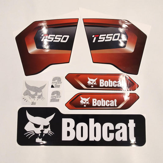 Aftermarket Decals for Bobcat T550 Compact Track Loader / Aufkleber / Adesivo / Sticker / Replacement Set (M3) Reprdouction