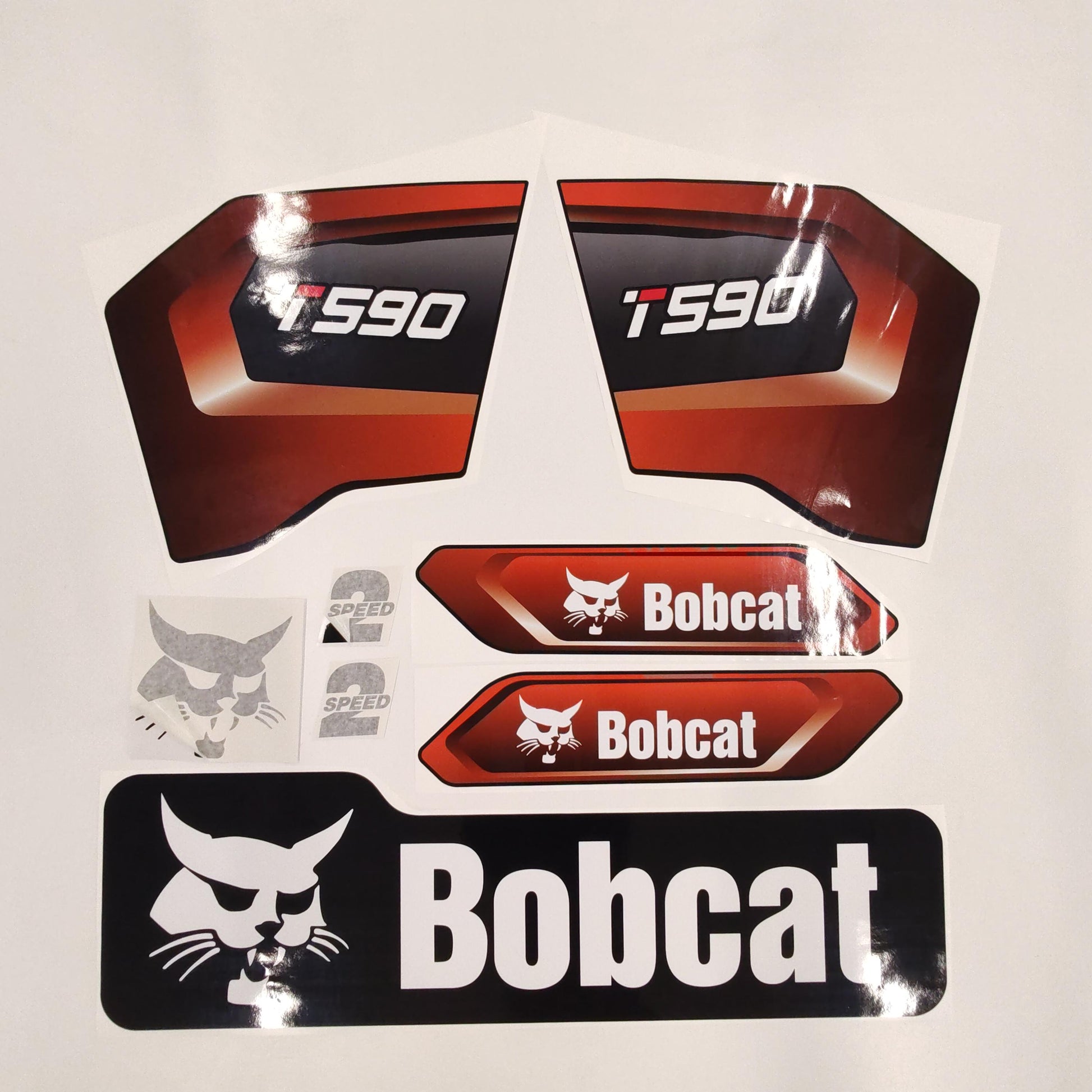 Aftermarket Decals for Bobcat T590 Compact Track Loader / Aufkleber / Adesivo / Sticker / Replacement Set (M3) Reprdouction